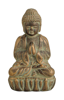 Buddha Figur Ton Glücksbuddha Deko Skulptur Glücksbringer Geschenk